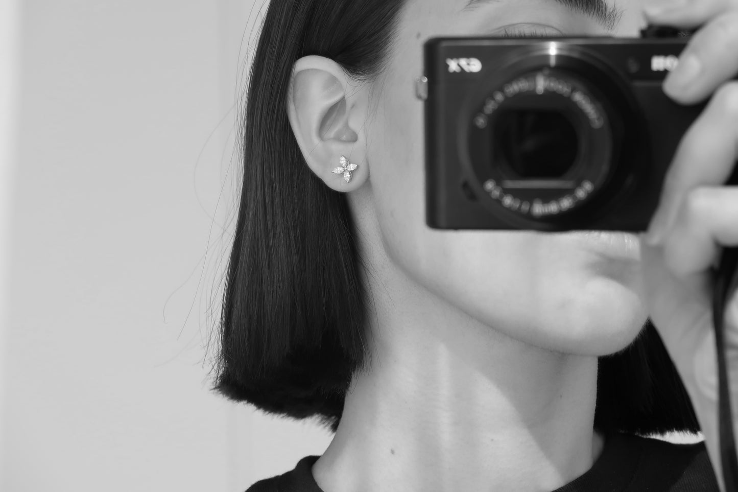 Marquise Flower Studs