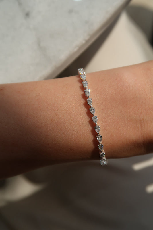 Pear Tennis Bracelet