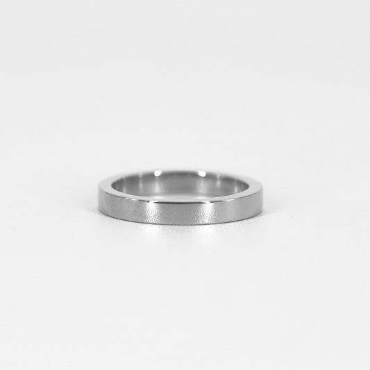 Flat wedding band 3 mm