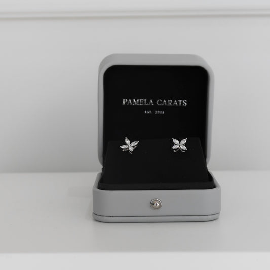 Marquise Flower Studs